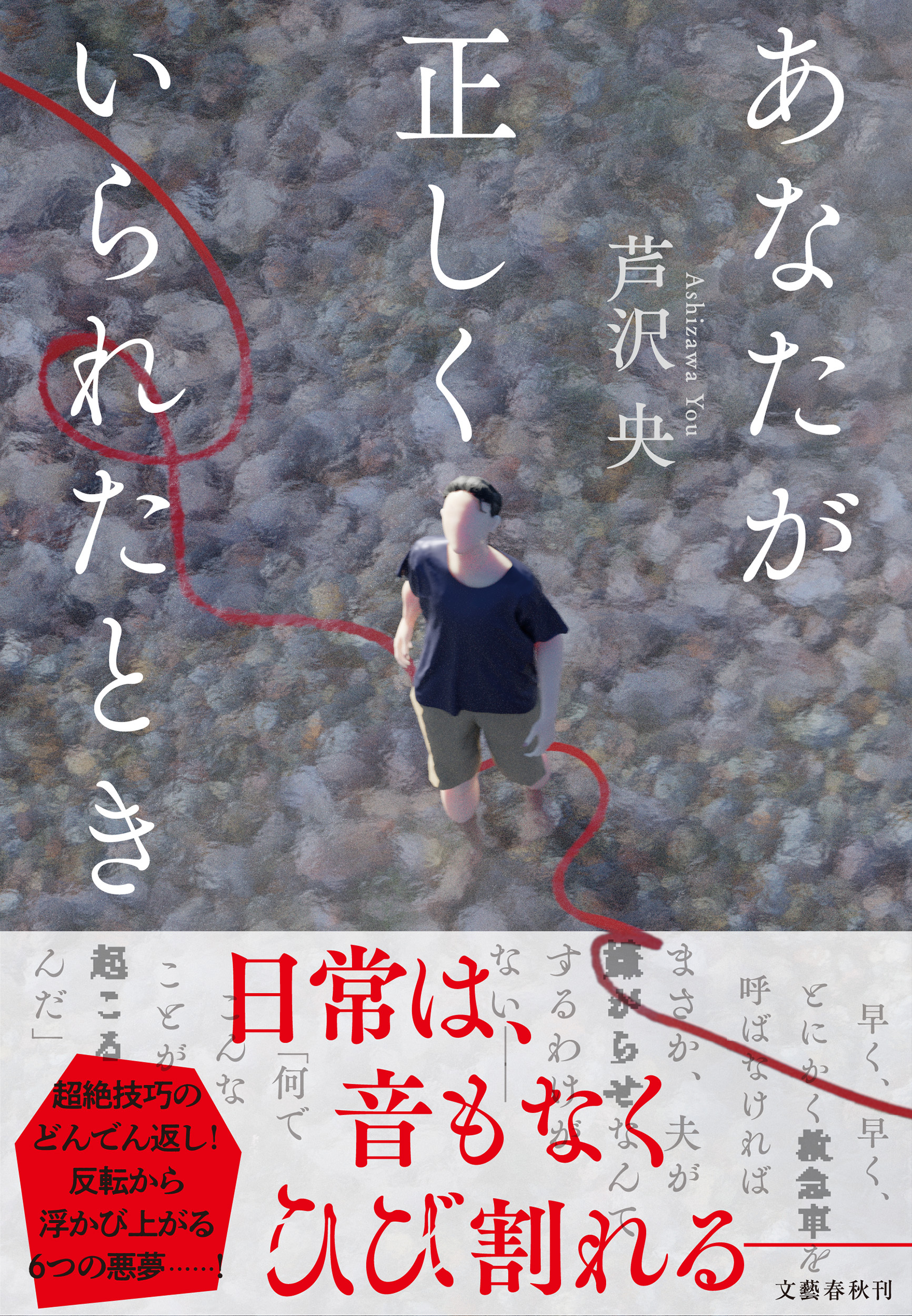 芦沢央先生『あなたが正しくいられたとき』(文藝春秋) お宛名入り 